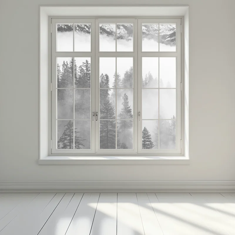 Naklejka na okno mglisty las Giant Forest, Sequoia National Park