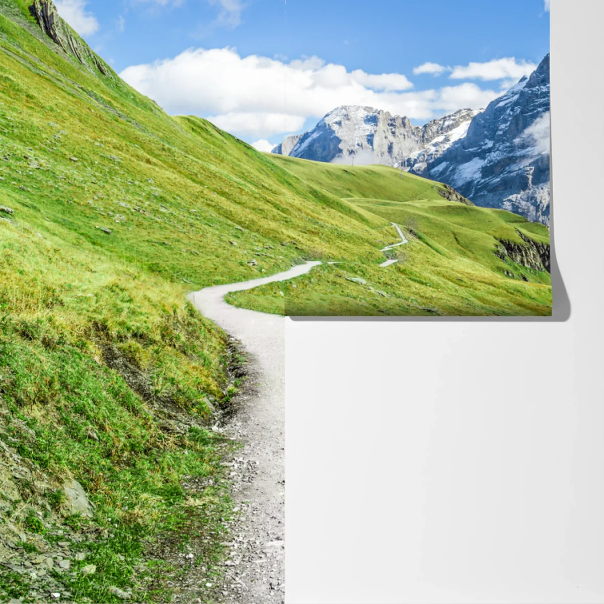 Fototapete alpenwanderweg panorama Fototapete alpenwanderweg panorama