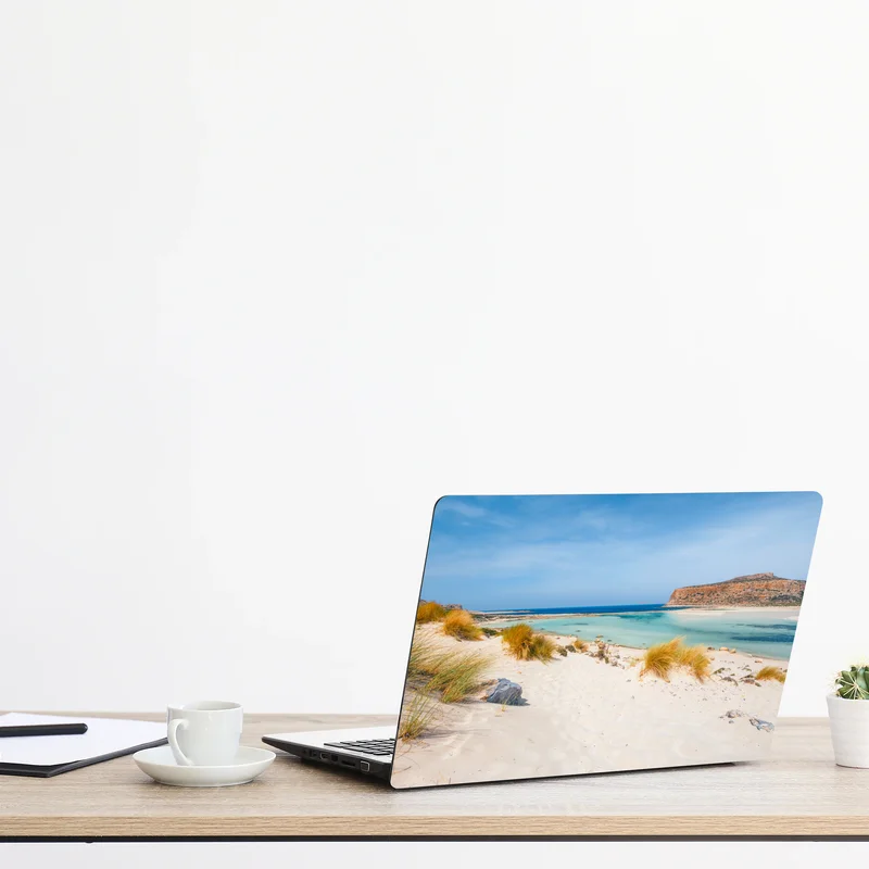 Naklejka na laptopa laguna Balos, Kreta: turkusowa oaza Naklejka na laptopa laguna Balos, Kreta: turkusowa oaza