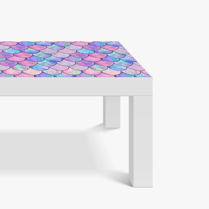 Tischaufkleber und Schreibtischaufkleber pastell meerjungfrauen schuppenmuster Tischaufkleber und Schreibtischaufkleber pastell meerjungfrauen schuppenmuster