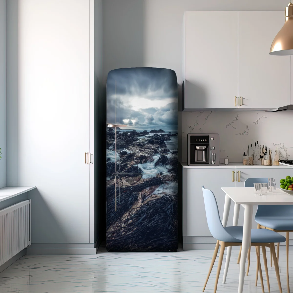 Kühlschrankaufkleber stimmungsvolle felsenküste bei dämmerung Kühlschrankaufkleber stimmungsvolle felsenküste bei dämmerung
