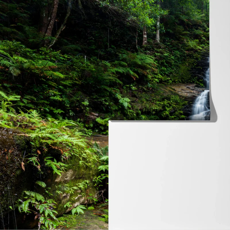 Fototapeta spokojny wodospad w lesie Fototapeta spokojny wodospad w lesie