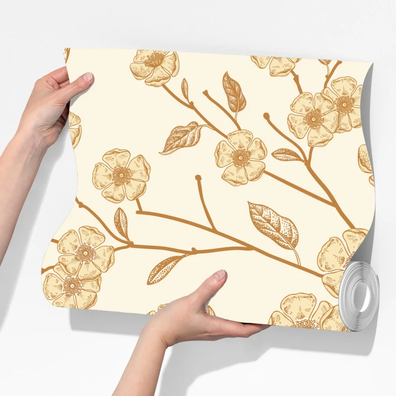 Fototapeta vintage beżowy wzór kwiatowy z peoniami Fototapeta vintage beżowy wzór kwiatowy z peoniami