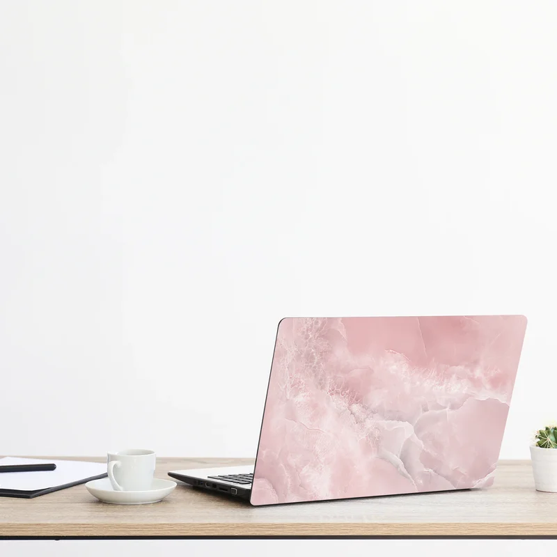 Laptop-Aufkleber zarte rosa marmortextur Laptop-Aufkleber zarte rosa marmortextur