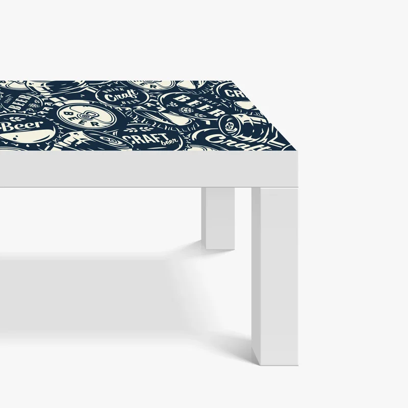 Tischaufkleber und Schreibtischaufkleber muster mit craft-bier kronkorken
