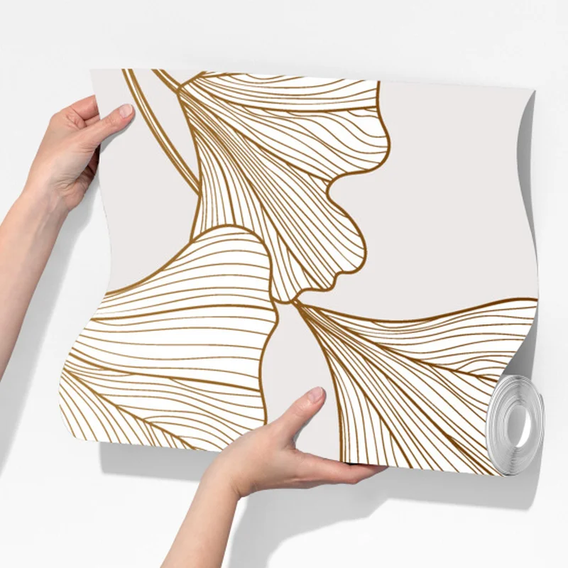 Fototapeta delikatny złoty wzór miłorzębu Fototapeta delikatny złoty wzór miłorzębu