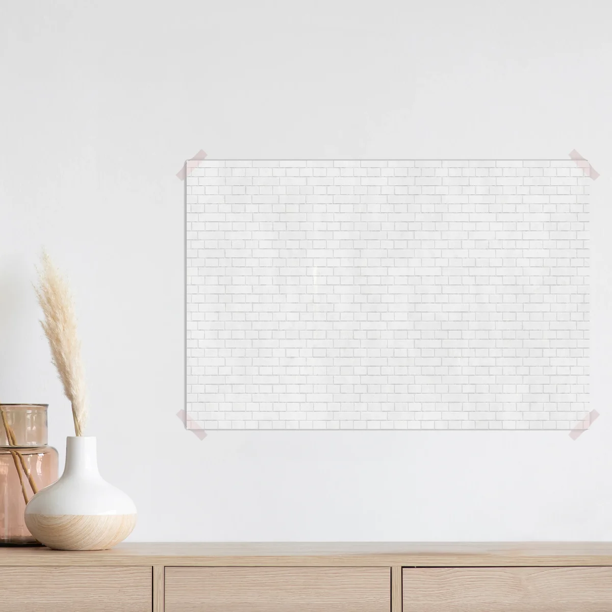 Poster weiße ziegelstruktur • Poster bei Wallnifity® Poster weiße ziegelstruktur • Poster bei Wallnifity®