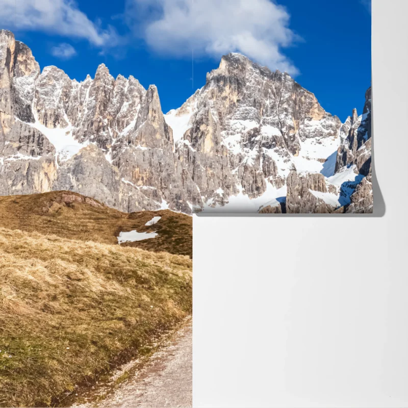 Fototapeta strzeliste szczyty górskie i wijąca się ścieżka Fototapeta strzeliste szczyty górskie i wijąca się ścieżka