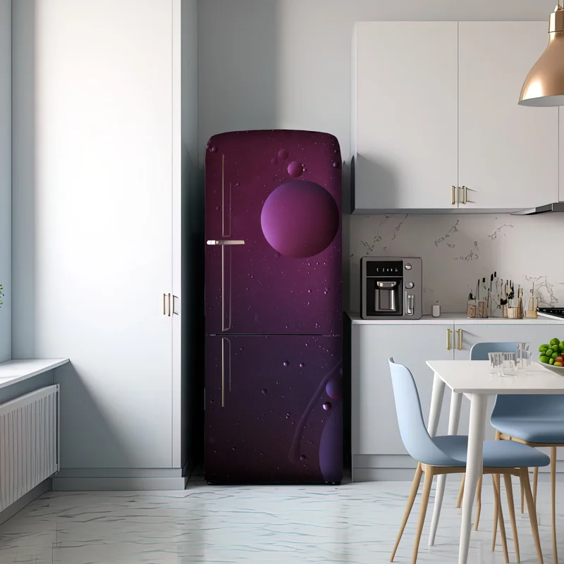 Kühlschrankaufkleber violette kosmische sphären abstrakte kunst Kühlschrankaufkleber violette kosmische sphären abstrakte kunst