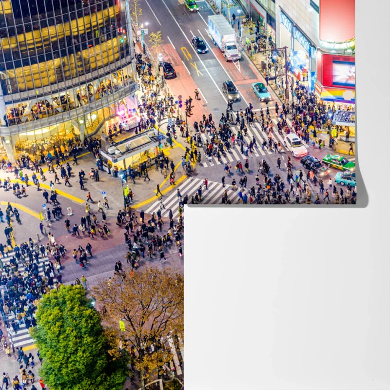 Fototapeta Shibuya nocne skrzyżowanie Fototapeta Shibuya nocne skrzyżowanie