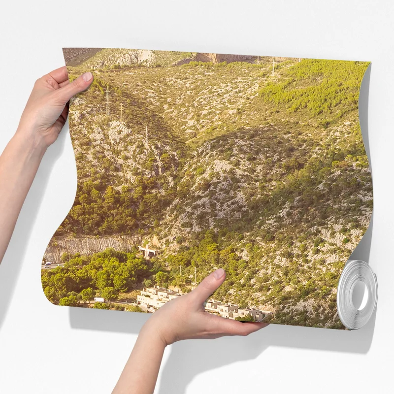 Fototapete türkise küstenlandschaft aus der vogelperspektive Fototapete türkise küstenlandschaft aus der vogelperspektive