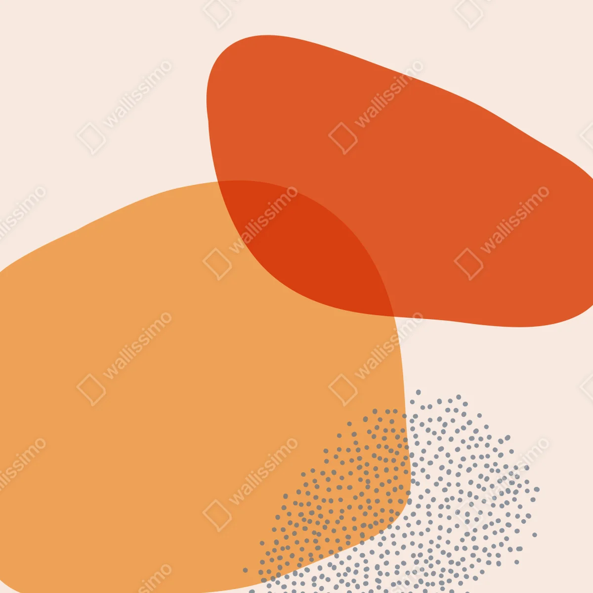 Leinwandbild warme abstrakte formen Leinwandbild warme abstrakte formen