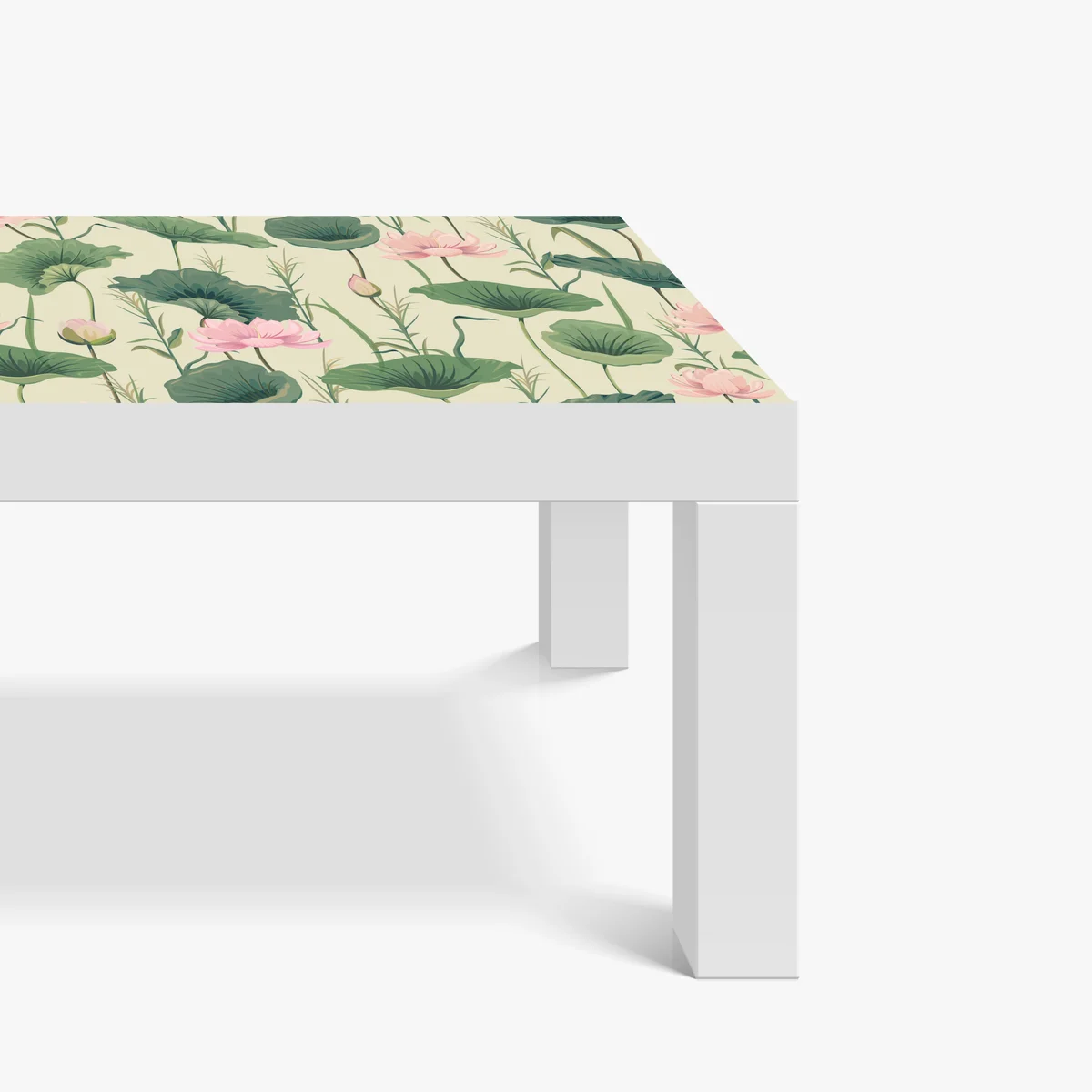 Tischaufkleber und Schreibtischaufkleber sanfter lotusgarten botanisches muster Tischaufkleber und Schreibtischaufkleber sanfter lotusgarten botanisches muster