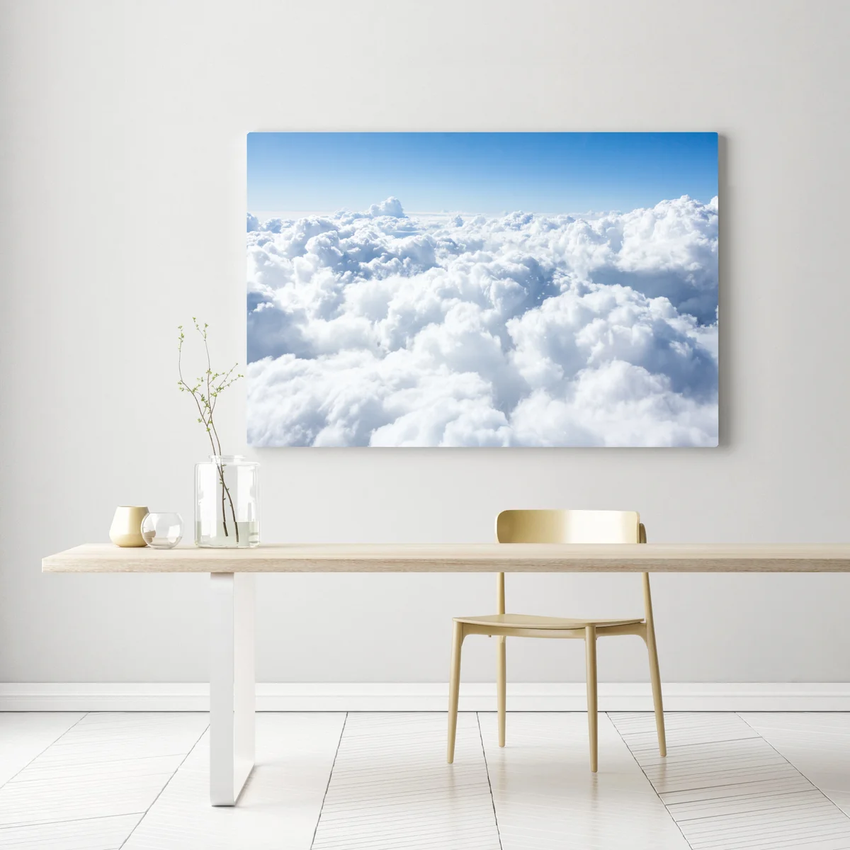 Leinwandbild ruhige wolkenlandschaft aus der luft Leinwandbild ruhige wolkenlandschaft aus der luft