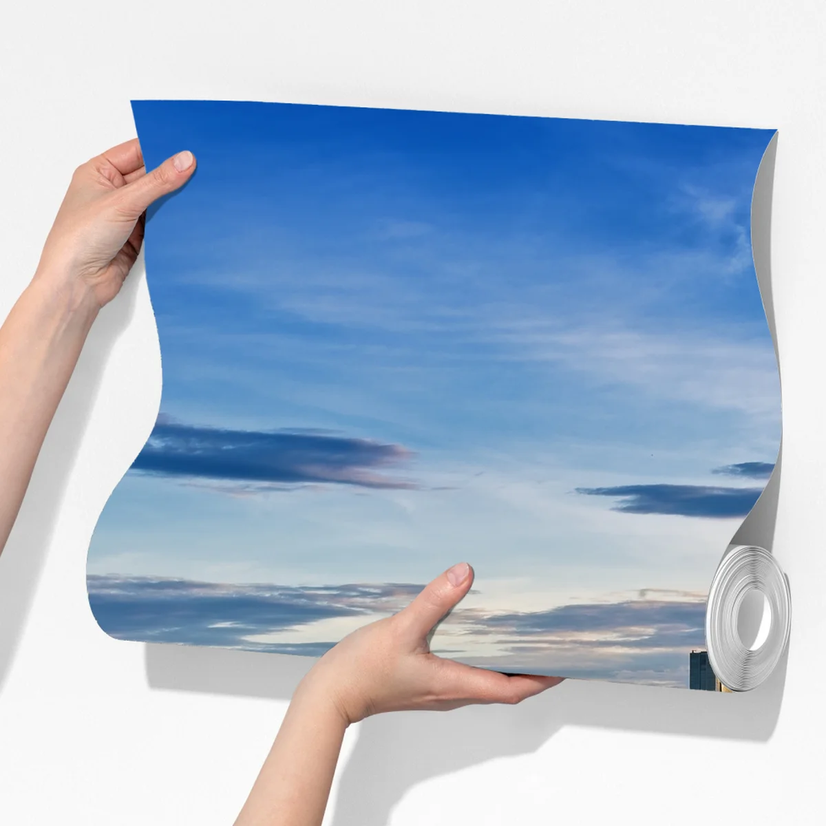 Fototapeta spokojna miejska panorama nad jeziorem Fototapeta spokojna miejska panorama nad jeziorem