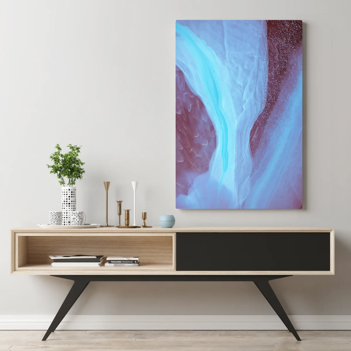 Leinwandbild ätherisches türkis-rosa marmormuster Leinwandbild ätherisches türkis-rosa marmormuster