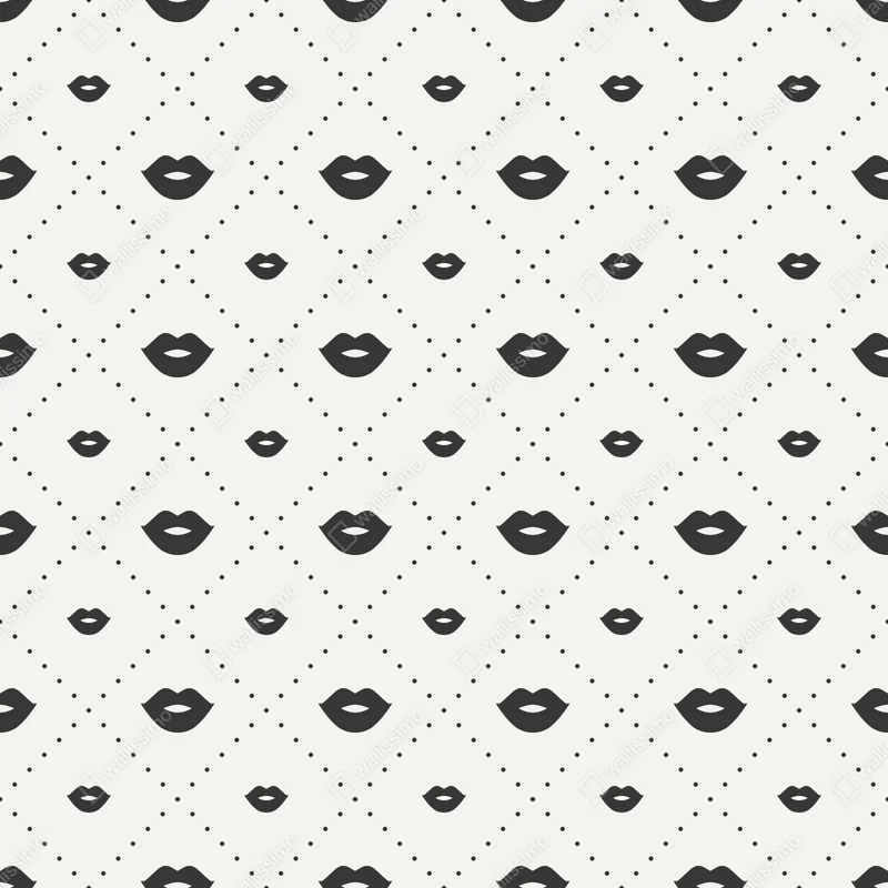 Fototapeta minimalistyczny monochromatyczny wzór ust Fototapeta minimalistyczny monochromatyczny wzór ust