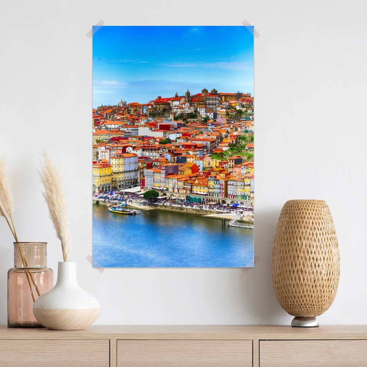 Poster Porto buntes uferpanorama Poster Porto buntes uferpanorama