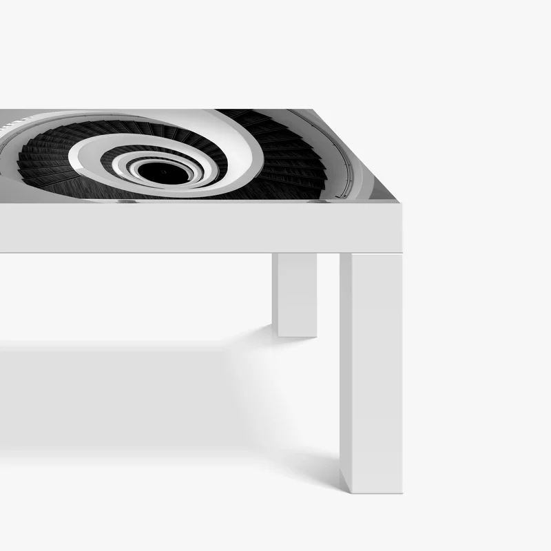 Tischaufkleber und Schreibtischaufkleber spiraltreppe in monochrom Tischaufkleber und Schreibtischaufkleber spiraltreppe in monochrom