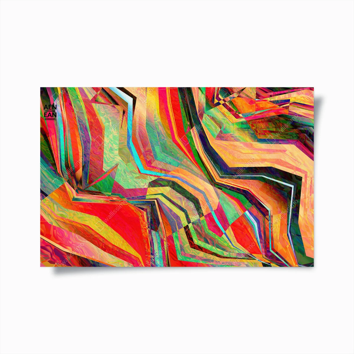 Poster lebendige geometrische abstraktion • Poster bei Wallnifity® Poster lebendige geometrische abstraktion • Poster bei Wallnifity®