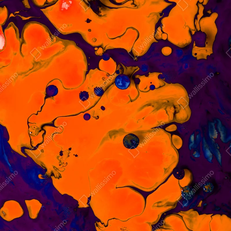 Repositionierbarer Aufkleber intensiver oranger fluss Repositionierbarer Aufkleber intensiver oranger fluss