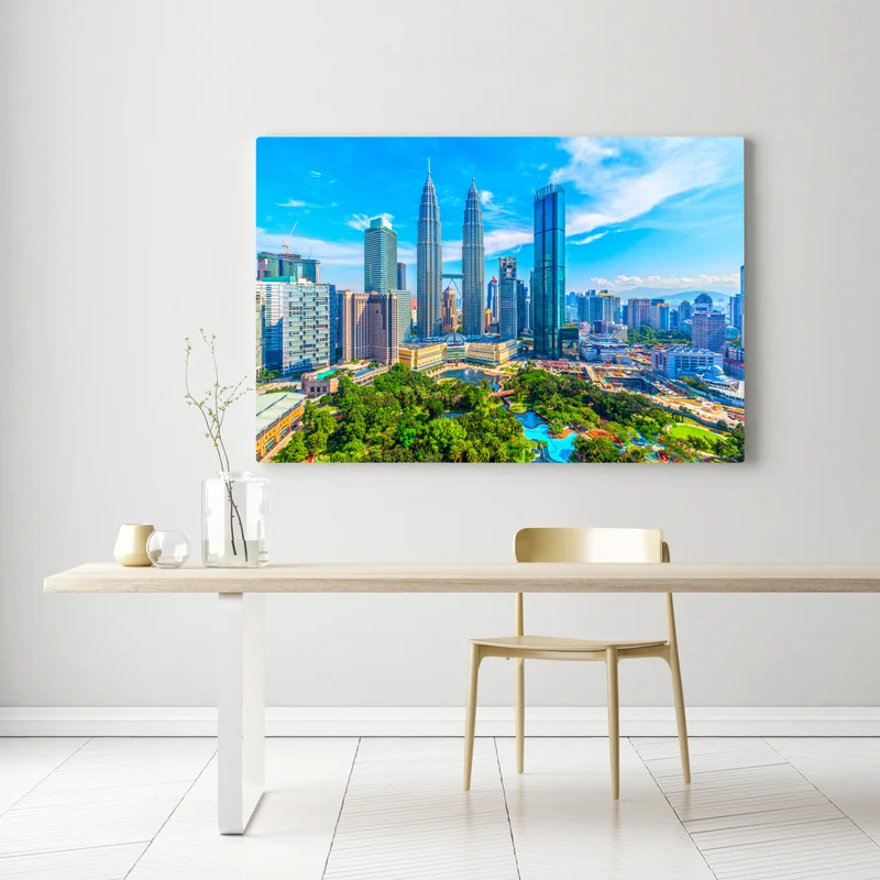 Leinwandbild Kuala Lumpur skyline mit den Petronas Towers Leinwandbild Kuala Lumpur skyline mit den Petronas Towers