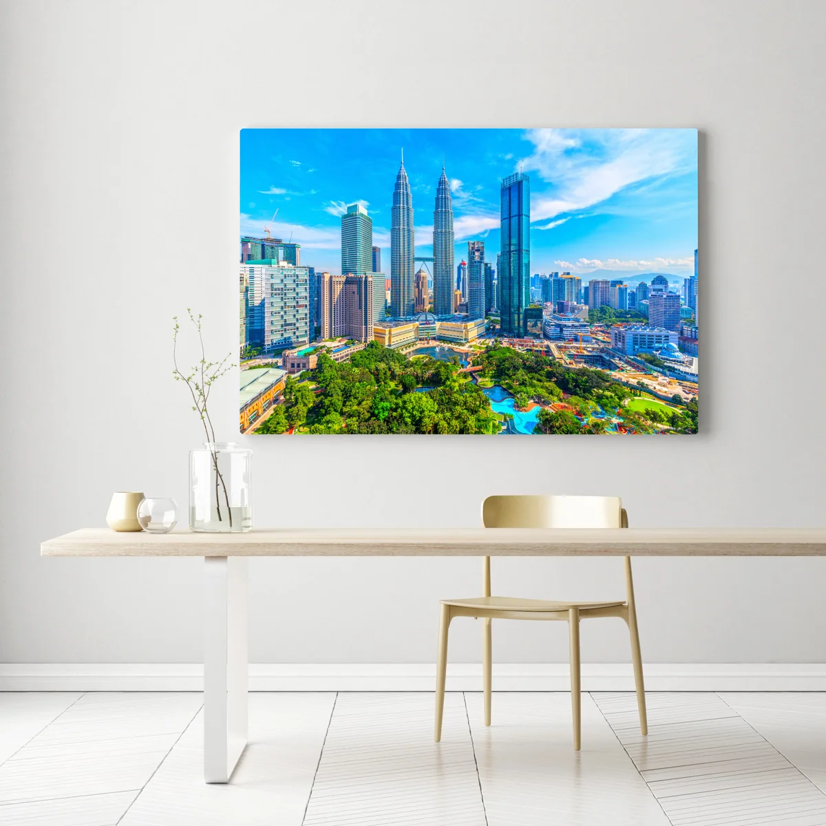 Leinwandbild Kuala Lumpur skyline mit den Petronas Towers Leinwandbild Kuala Lumpur skyline mit den Petronas Towers