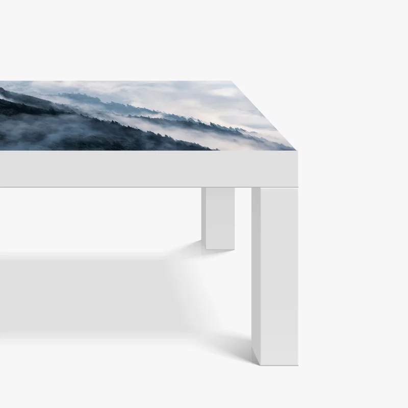 Tischaufkleber und Schreibtischaufkleber nebelverhangene bergkämme Tischaufkleber und Schreibtischaufkleber nebelverhangene bergkämme