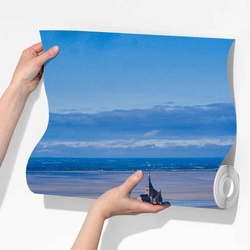 Fototapeta Mont Saint-Michel widok z lotu ptaka Fototapeta Mont Saint-Michel widok z lotu ptaka