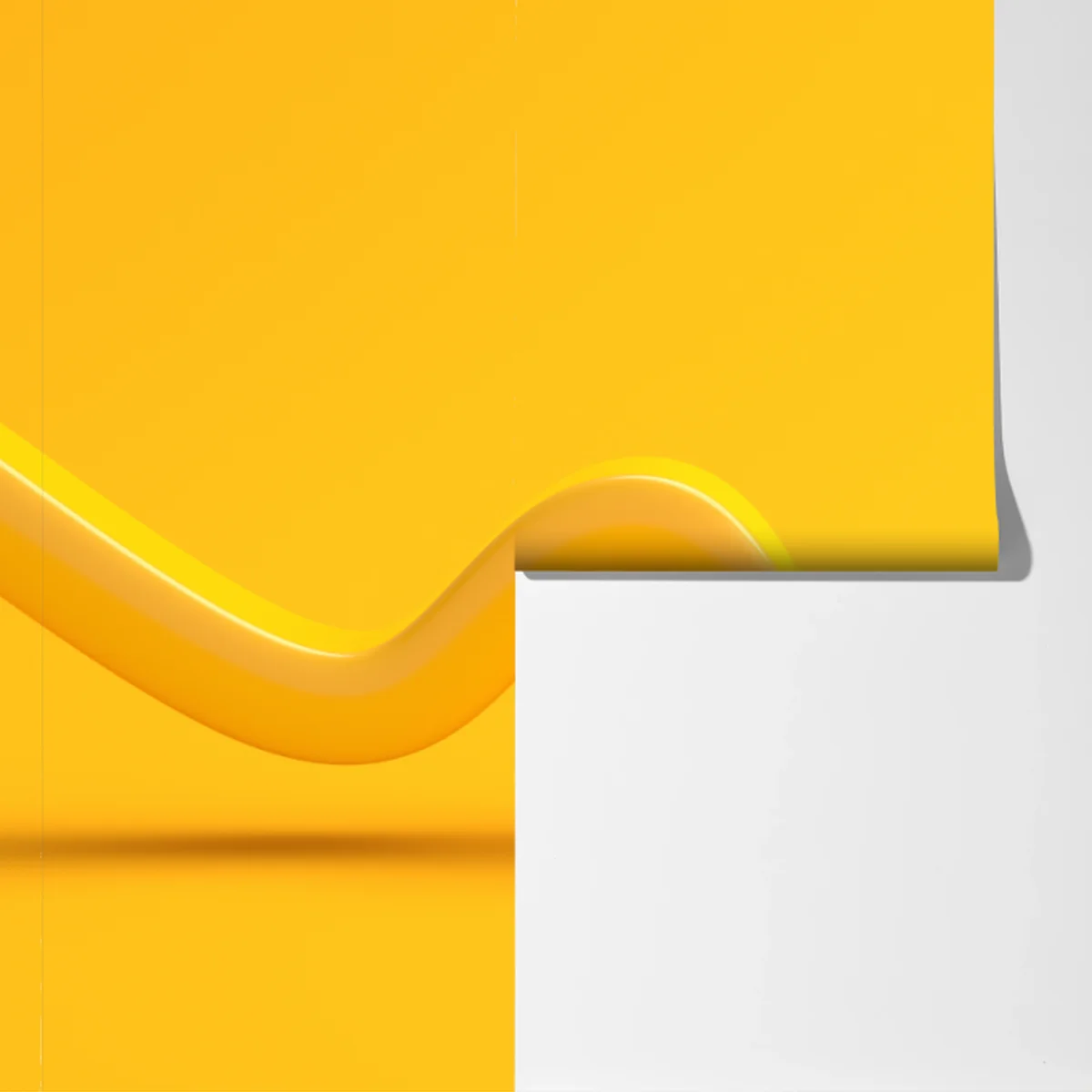 Fototapete sonnige gelbe 3d-abstrakte kurve Fototapete sonnige gelbe 3d-abstrakte kurve