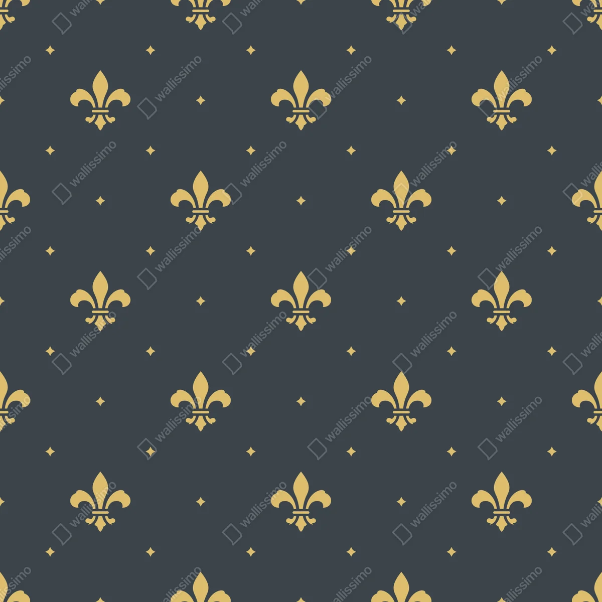 Türaufkleber goldenes lilienmuster auf dunklem hintergrund Türaufkleber goldenes lilienmuster auf dunklem hintergrund