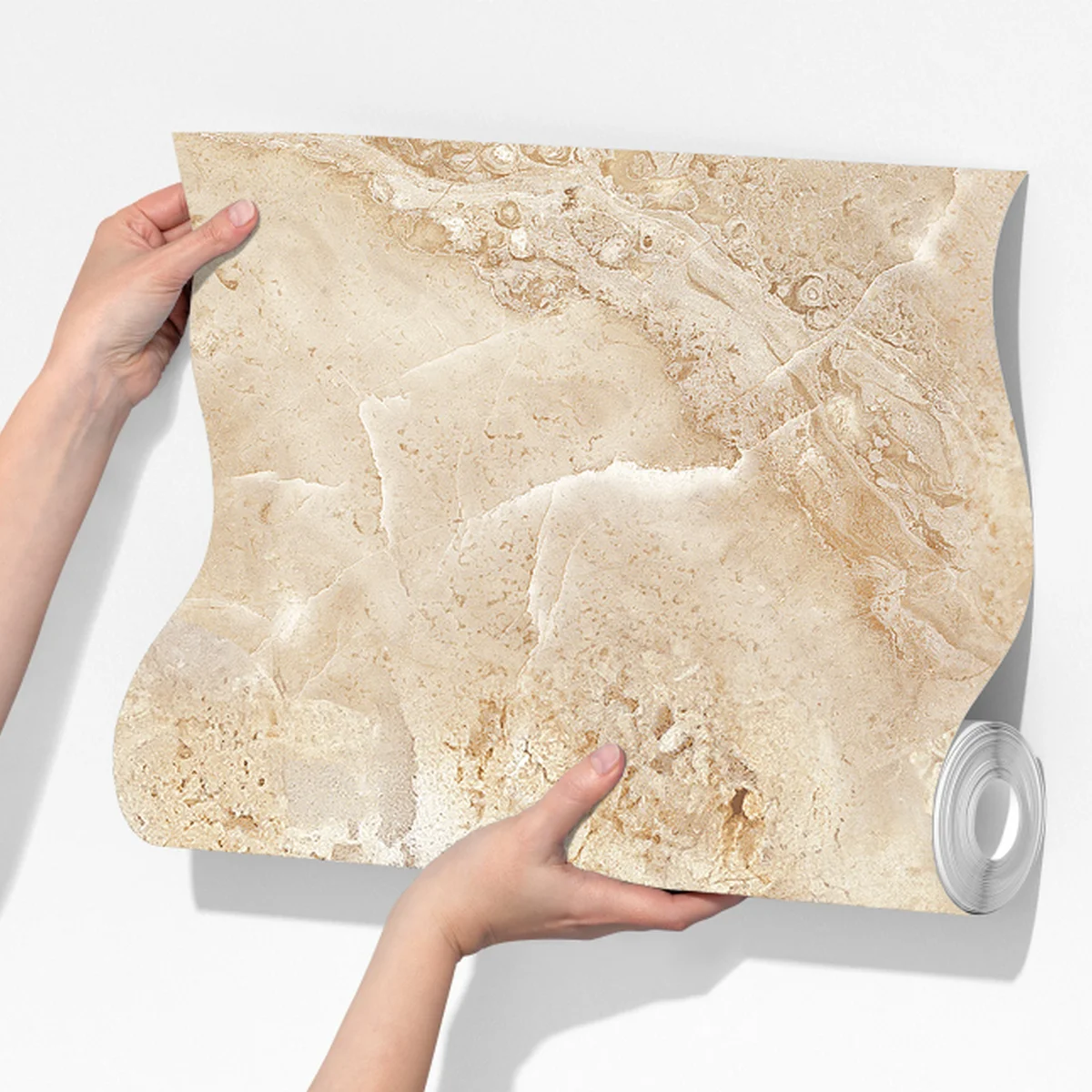 Fototapete beige marmortextur mit natürlichen aderungen Fototapete beige marmortextur mit natürlichen aderungen