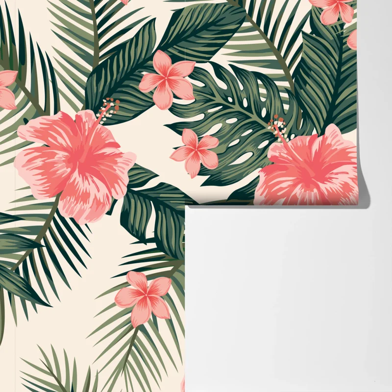 Fototapeta tropikalny wzór hibiskusa Fototapeta tropikalny wzór hibiskusa