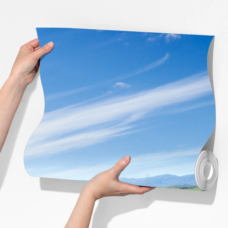 Fototapete gewundener landweg durch grüne wiesen Fototapete gewundener landweg durch grüne wiesen