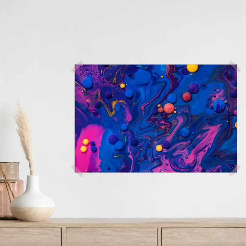 Poster lebendige kosmische farbwirbel Poster lebendige kosmische farbwirbel