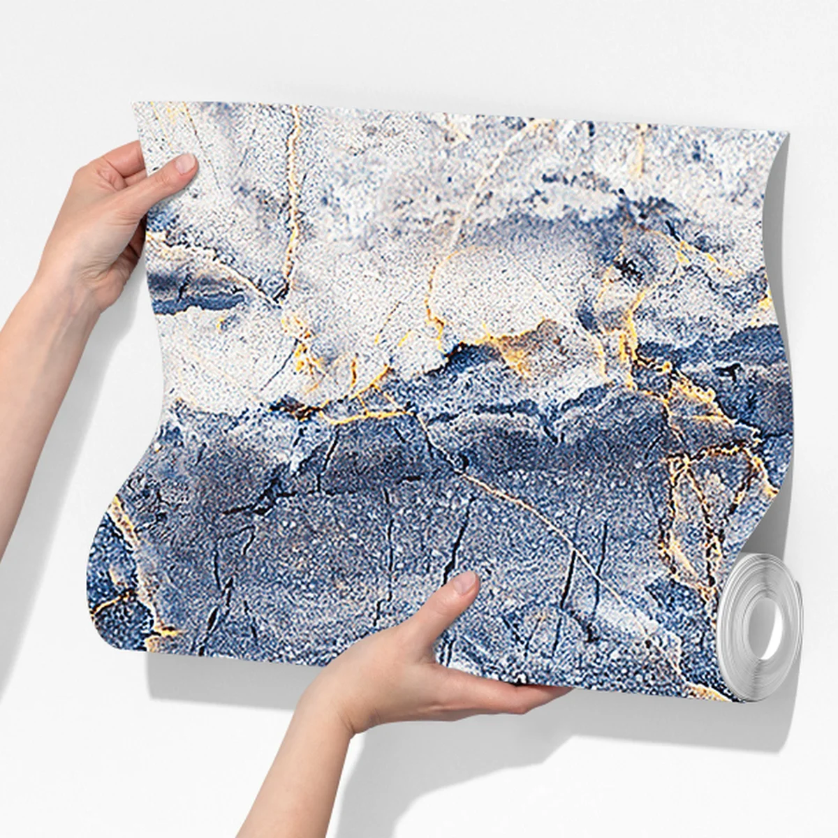 Fototapete blauer marmor mit goldenen adern Fototapete blauer marmor mit goldenen adern