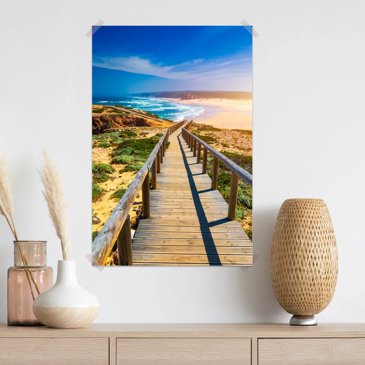 Poster steg zur Praia da Bordeira Poster steg zur Praia da Bordeira