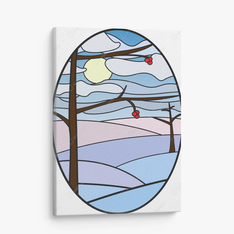 Leinwandbild Illustration zu Glasmalerei • Leinwandbilder bei Wallnifity® Leinwandbild Illustration zu Glasmalerei • Leinwandbilder bei Wallnifity®