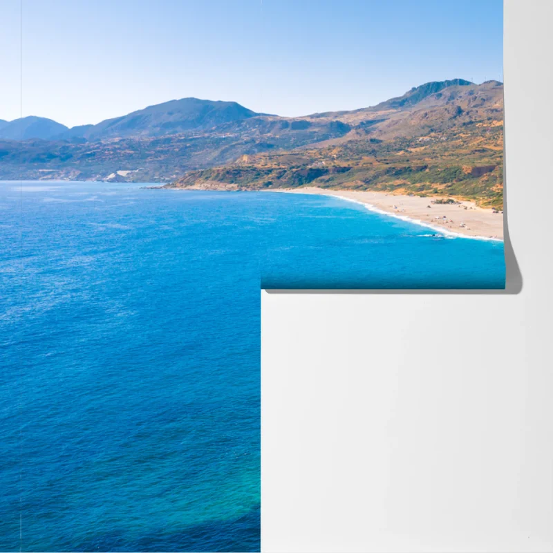 Fototapete türkisfarbenes küstenpanorama Fototapete türkisfarbenes küstenpanorama