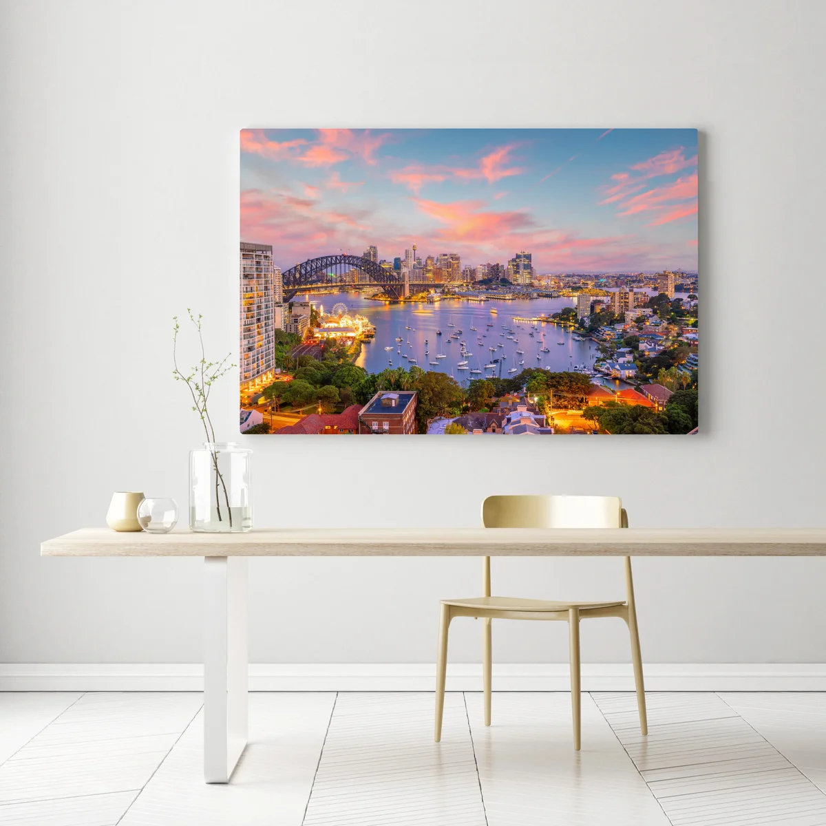Leinwandbild sonnenuntergang über Sydney Leinwandbild sonnenuntergang über Sydney