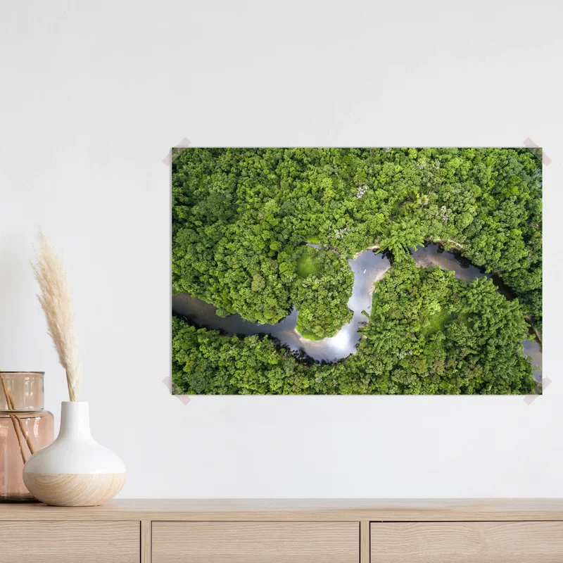 Poster Blick auf den Fluss im Regenwald • Poster bei Wallnifity® Poster Blick auf den Fluss im Regenwald • Poster bei Wallnifity®