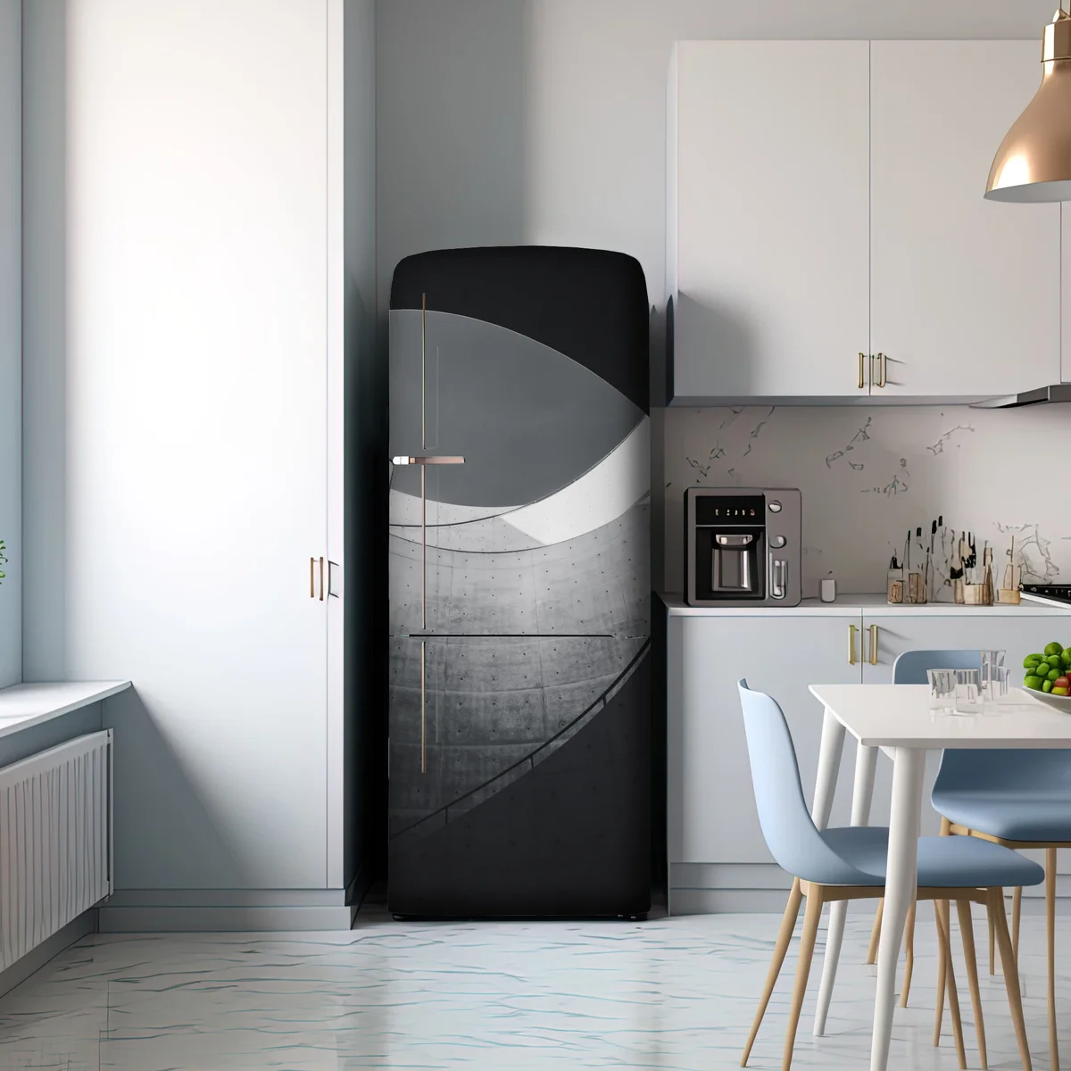 Kühlschrankaufkleber geschwungene beton-spiraltreppe Kühlschrankaufkleber geschwungene beton-spiraltreppe