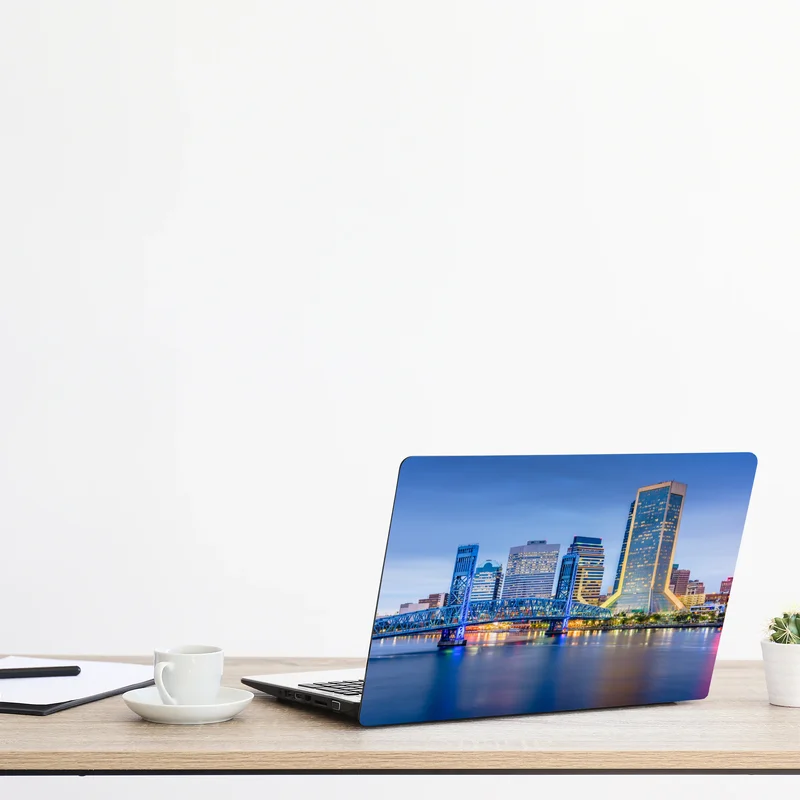 Laptop-Aufkleber Jacksonville skyline bei dämmerung Laptop-Aufkleber Jacksonville skyline bei dämmerung