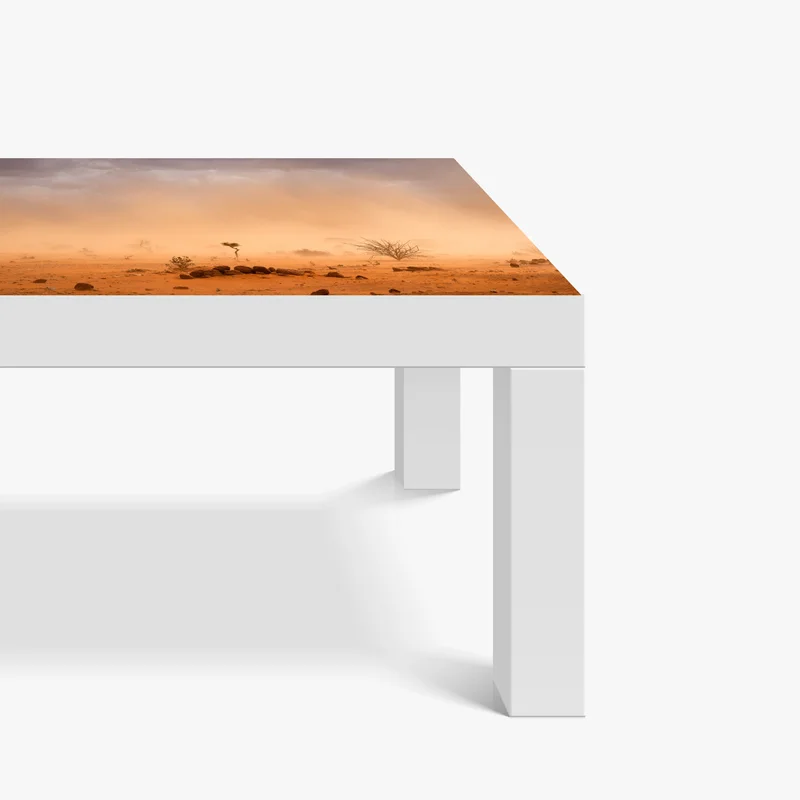 Tischaufkleber und Schreibtischaufkleber sandsturm über Dollo Ado, Äthiopien