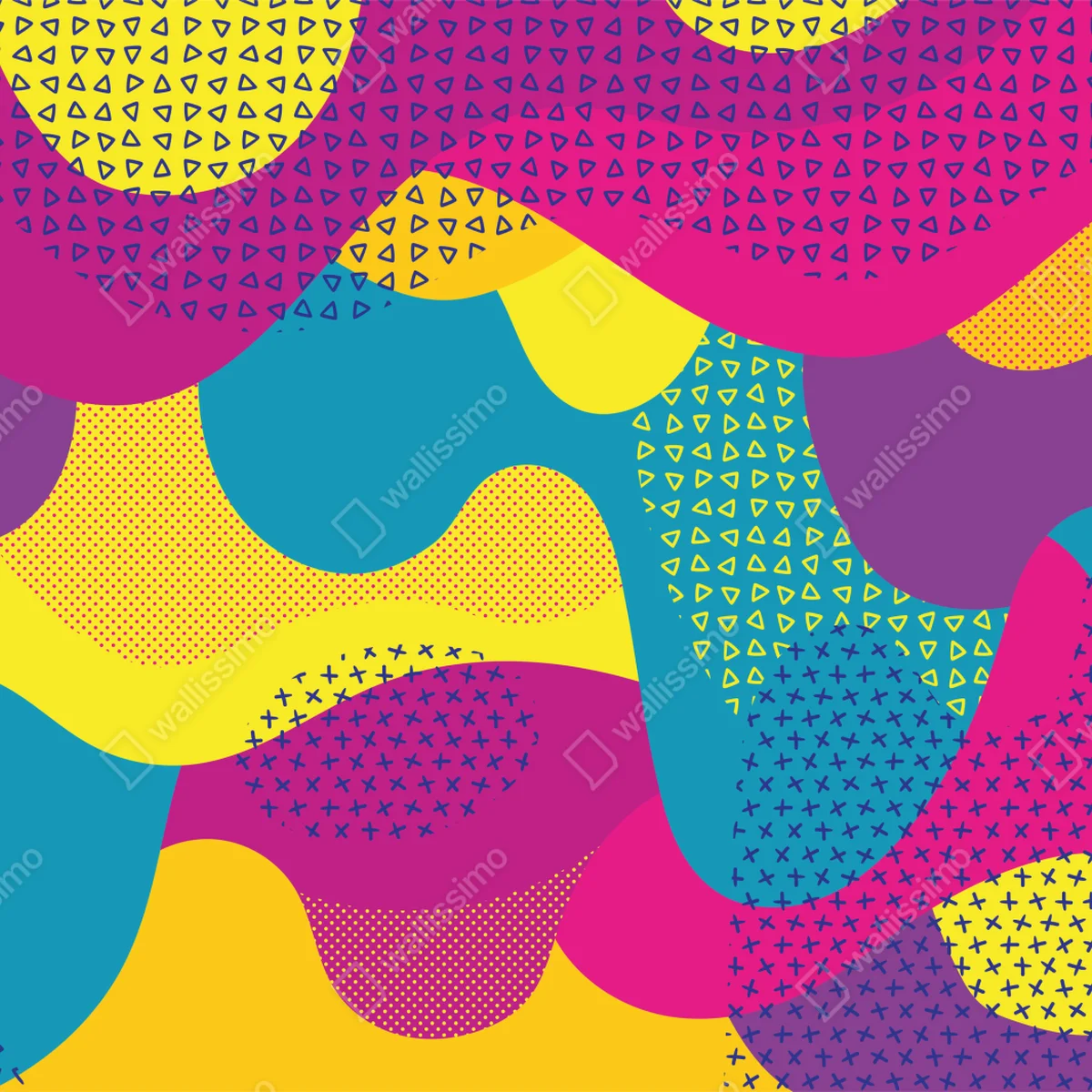 Türaufkleber leuchtendes abstraktes wellenmuster Türaufkleber leuchtendes abstraktes wellenmuster