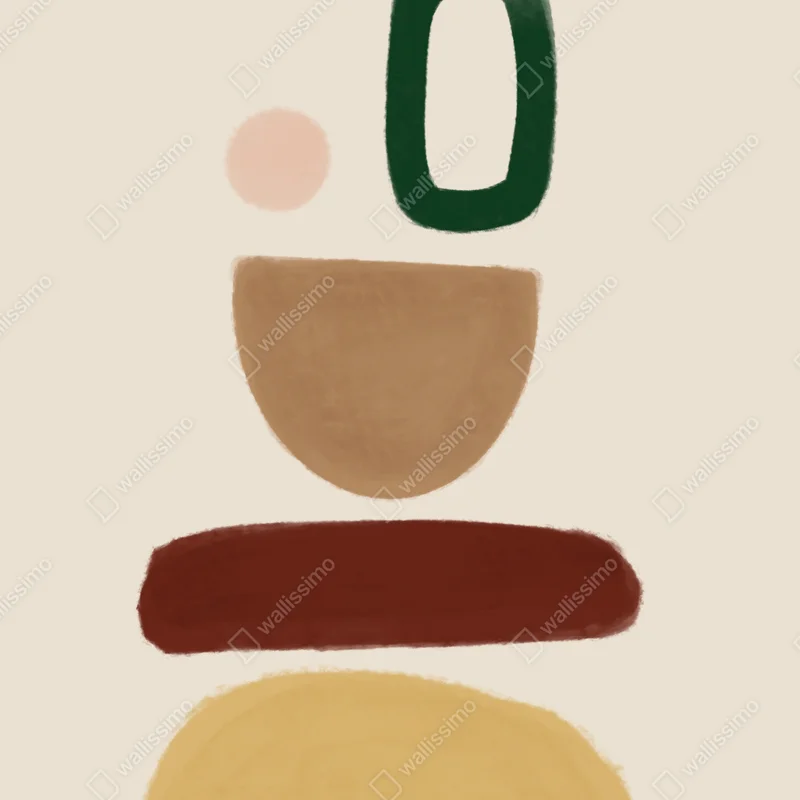 Poster gestapelte organische formen • Poster bei Wallnifity® Poster gestapelte organische formen • Poster bei Wallnifity®