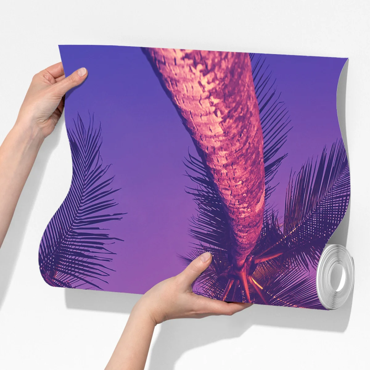 Fototapete tropische palmen beim sonnenuntergang Fototapete tropische palmen beim sonnenuntergang