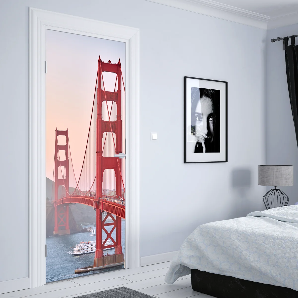 Türaufkleber Golden Gate Bridge bei sonnenuntergang Türaufkleber Golden Gate Bridge bei sonnenuntergang