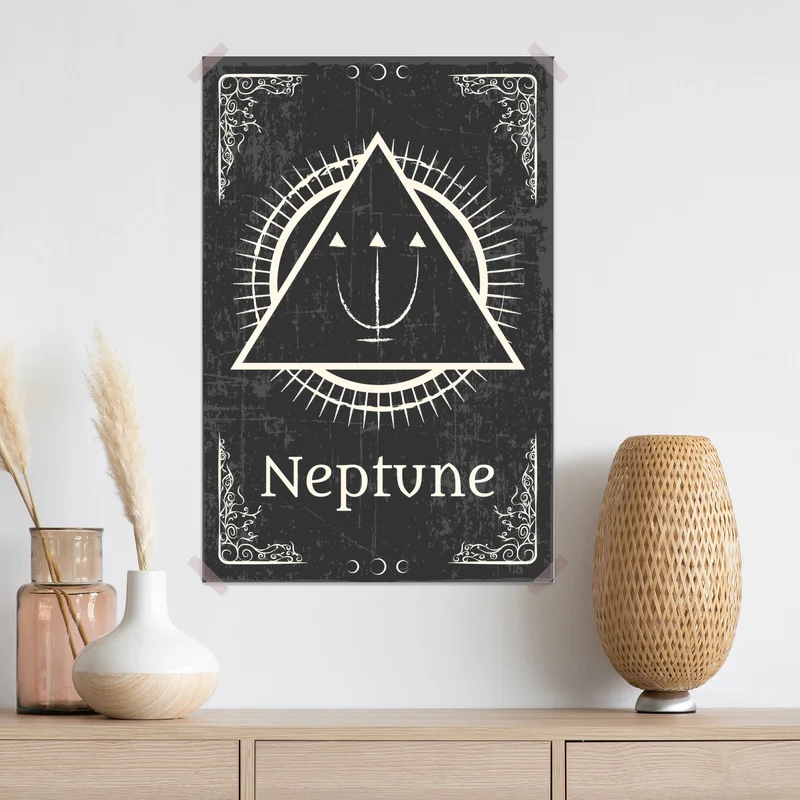 Poster alchemisches symbol Neptun Poster alchemisches symbol Neptun
