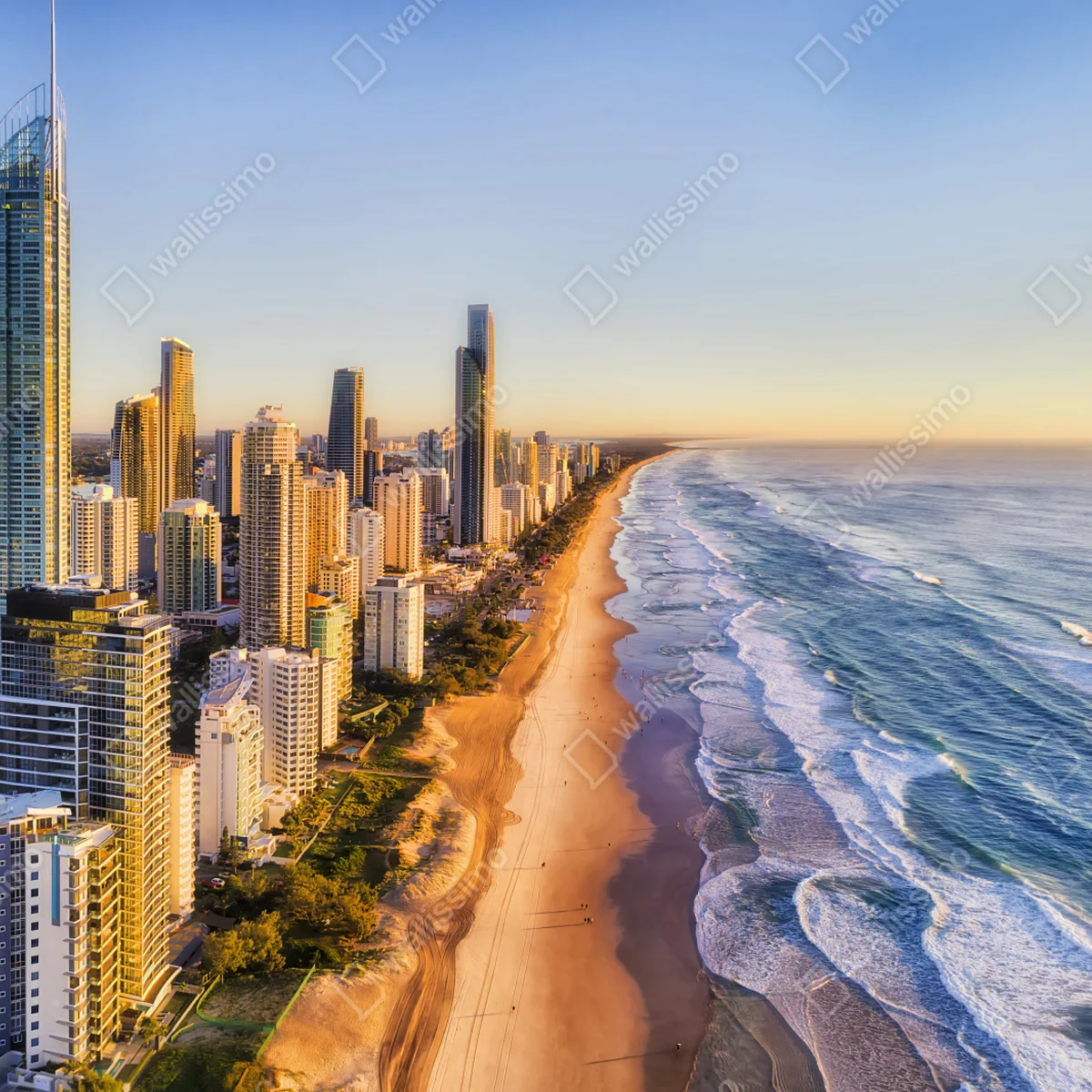 Fototapeta wschód słońca nad Surfers Paradise Fototapeta wschód słońca nad Surfers Paradise